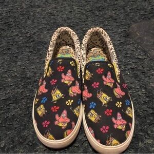 SpongeBob SquarePants Men's Slip-On Loafers - Black
